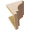 Ekena Millwork 7"W x 7"D x 7"H Wide Mediterranean Rough Cedar Woodgrain TimberThane Corbel, Primed Tan CORUR07X07X07MEDRCPR - alternate 3